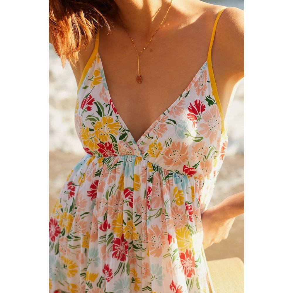New Anthropologie x Ro's Garden Florida Maxi Dress sz M - Picture 2 of 9